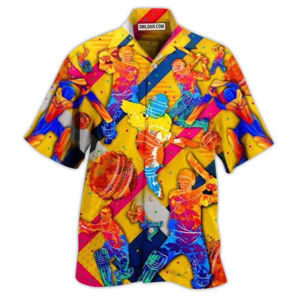 Cricket Life Is Better With Cricket In Blue - Hawaiian Shirt Jezsport.com