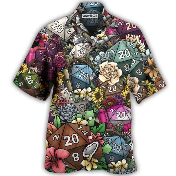 D20 Loves Flowers - Hawaiian Shirt Jezsport.com