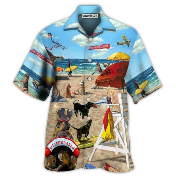 Dog Lifeguard On The Beach - Hawaiian Shirt Jezsport.com