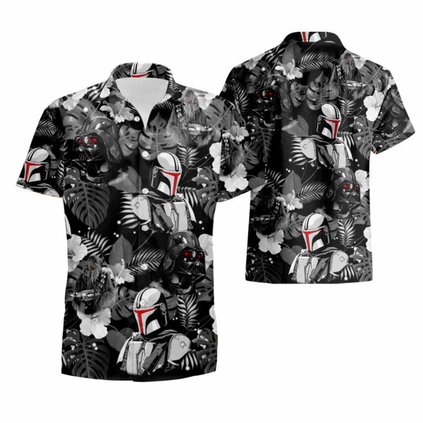 Darth Vader Mandalorian Mando Chewbacca summer shirt Jezsport.com