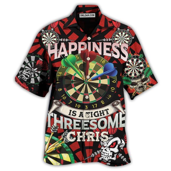 Darts Happiness Black And Red Style - Hawaiian Shirt Jezsport.com