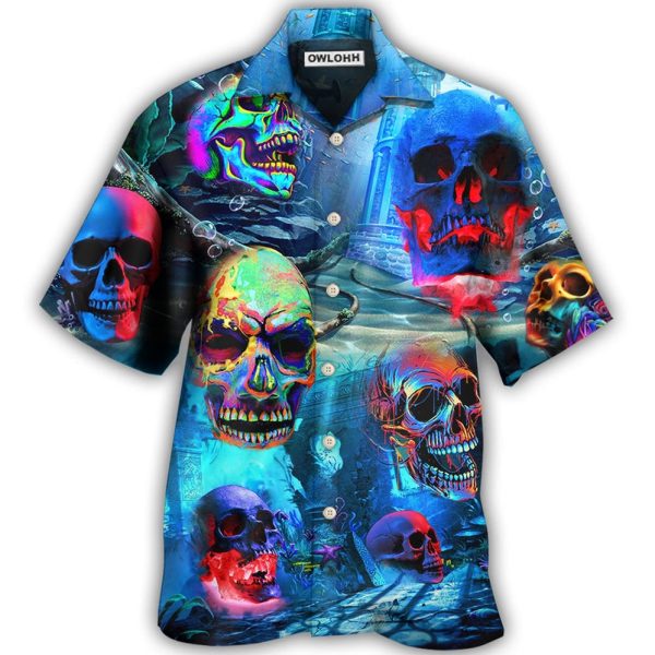 Skull Style Deep In The Ocean - Hawaiian Shirt Jezsport.com