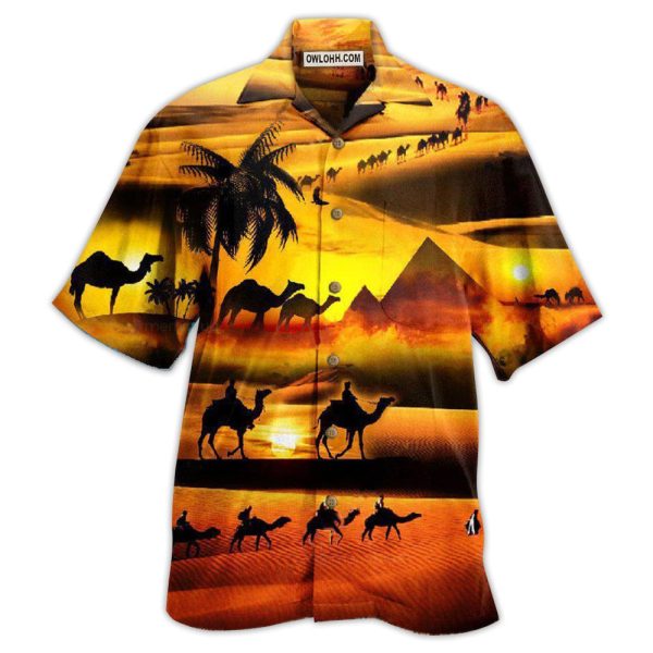 Camel Desert Is Under The Sunlight - Hawaiian Shirt Jezsport.com