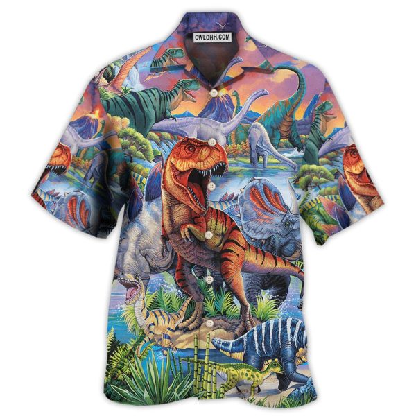 Jurassic Park Dinosaur Big World Amazing - Hawaiian Shirt Jezsport.com