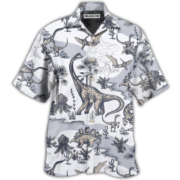 Jurassic Park Dinosaur Jurassic Jurassic Park Dinosaur Art Style - Hawaiian Shirt Jezsport.com