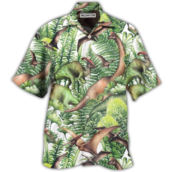 Jurassic Park Dinosaur Jurassic Jurassic Park Dinosaur Green Style - Hawaiian Shirt Jezsport.com