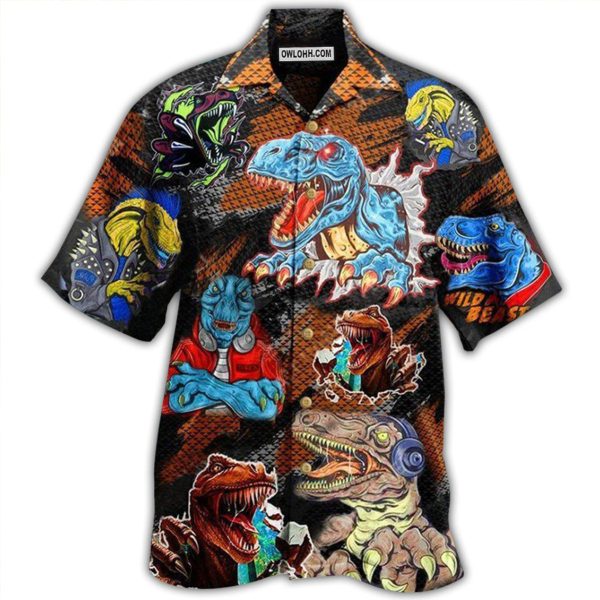 Jurassic Park Dinosaur Roar Means I Love You - Hawaiian Shirt Jezsport.com