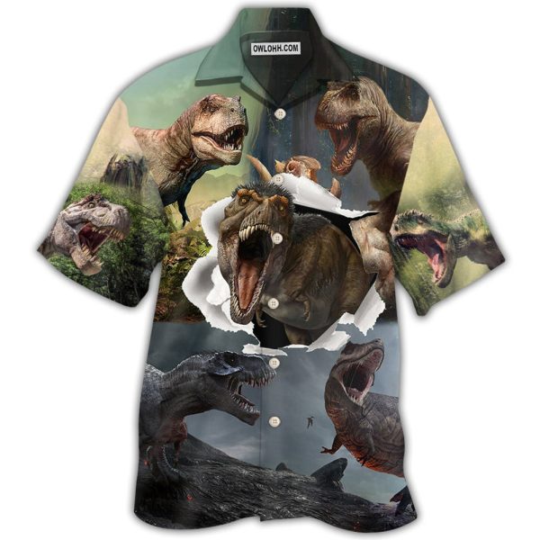 Jurassic Park Dinosaur T-rex Cool - Hawaiian Shirt Jezsport.com