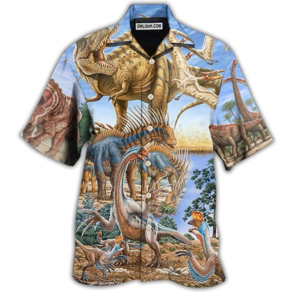 Jurassic Park Dinosaur World Art - Hawaiian Shirt Jezsport.com