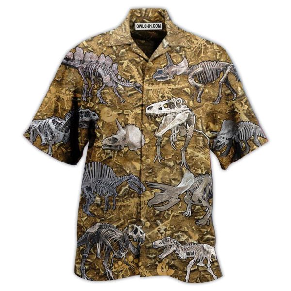 Jurassic Park Dinosaur Cool Bone Style - Hawaiian Shirt Jezsport.com