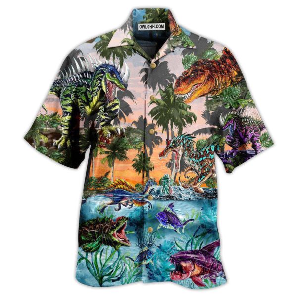 Jurassic Park Dinosaur World Developmental Story - Hawaiian Shirt Jezsport.com