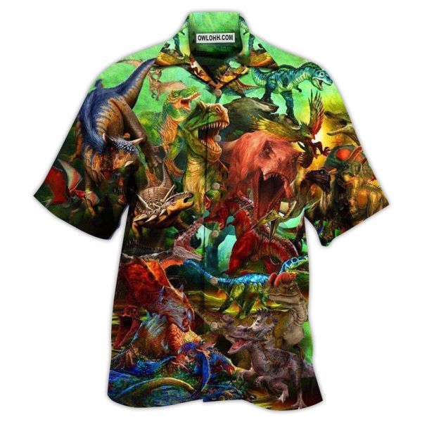 Jurassic Park Dinosaur If History Repeats Itself Jurassic Park Dinosaurs Will Survive - Hawaiian Shirt Jezsport.com