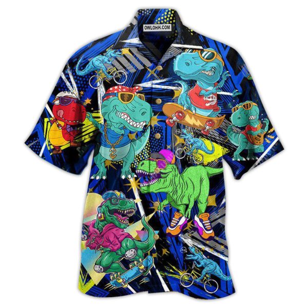 Jurassic Park Dinosaur Let The World Hear You - Hawaiian Shirt Jezsport.com