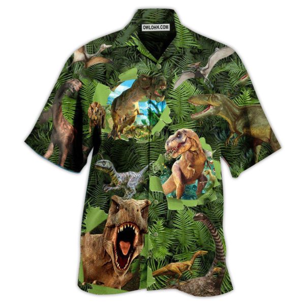 Jurassic Park Dinosaur Let The World Hear You Strong Roar - Hawaiian Shirt Jezsport.com