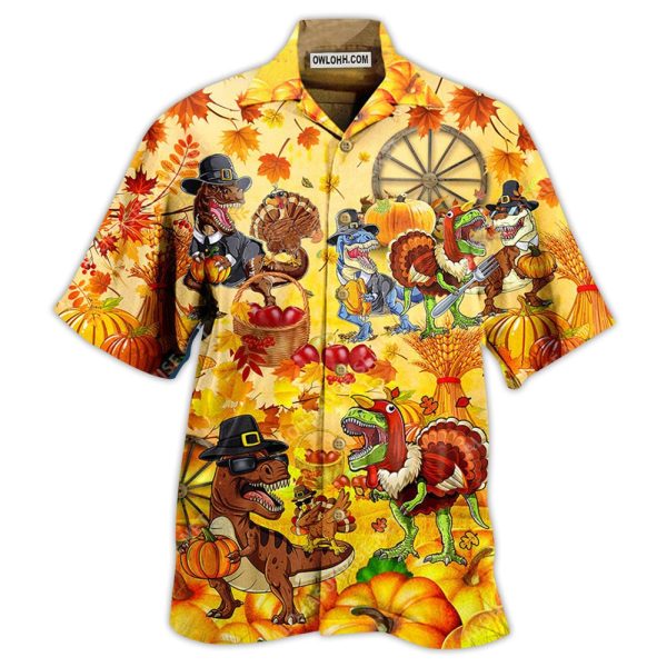 Jurassic Park Dinosaur Lovely Autumn - Hawaiian Shirt Jezsport.com
