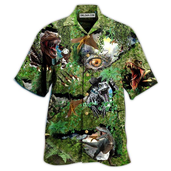 Jurassic Park Dinosaur T-rex Just Wanna - Hawaiian Shirt Jezsport.com