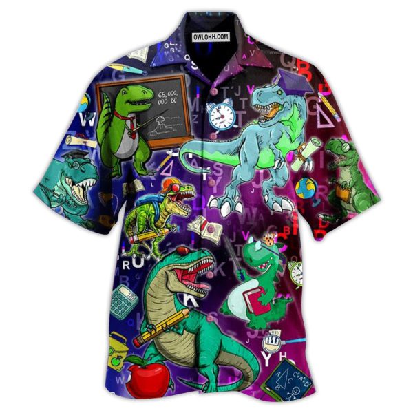 Jurassic Park Dinosaur Teaching Is Like A Walk - Hawaiian Shirt Jezsport.com