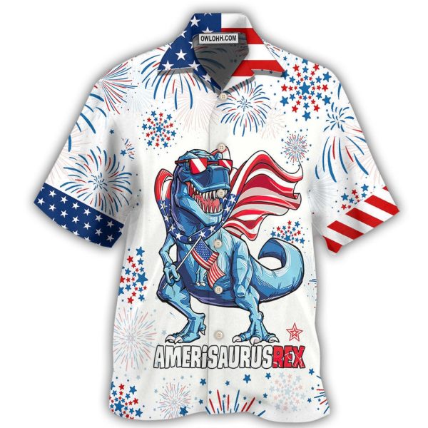 Jurassic Park Dinosaur Independence Day Jurassic Park Dinosaurus - Hawaiian Shirt Jezsport.com