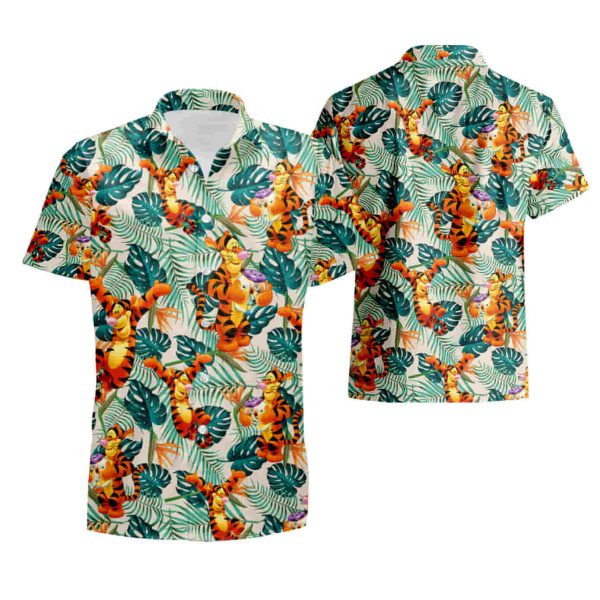 Disney Tigger hawaiian shirt summer shirt Jezsport.com