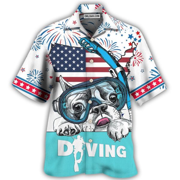 Diving Independence Day America - Hawaiian Shirt Jezsport.com