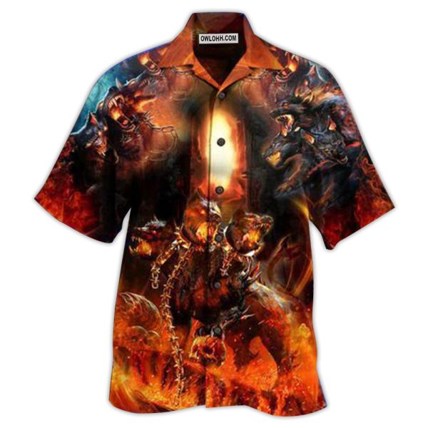 Viking Dog Amazing Cerberus Greek Mythology Style - Hawaiian Shirt Jezsport.com