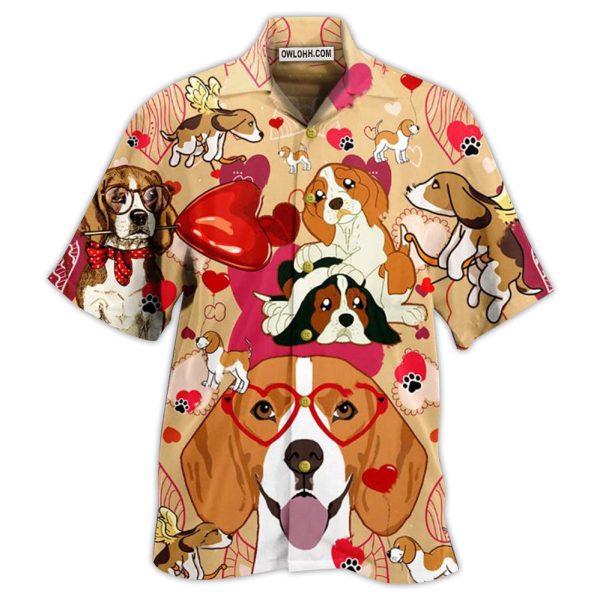 Beagle Dog And Women's Day, Valentine Gift Love You - Hawaiian Shirt Jezsport.com