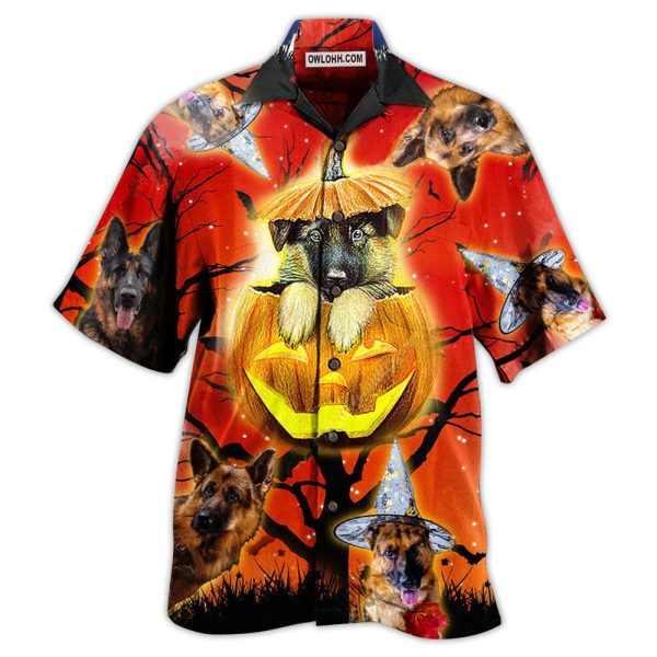 German Shepherd Dog Cute Halloween - Hawaiian Shirt Jezsport.com