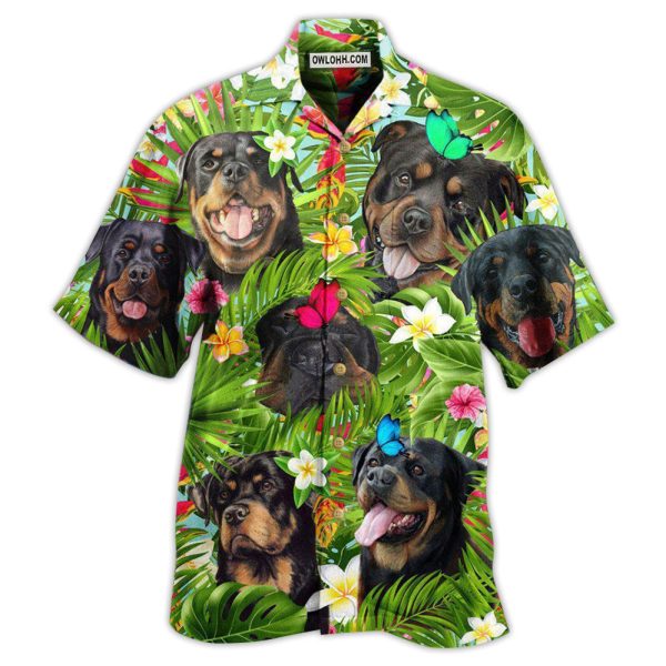 Rottweiler Dog Happy Summer - Hawaiian Shirt Jezsport.com