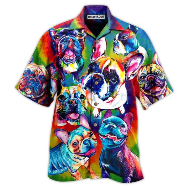 Pitbull Love Color Painting - Hawaiian Shirt Jezsport.com