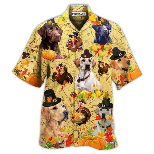 Labrador Retriever Dog Thanksgiving - Hawaiian Shirt Jezsport.com