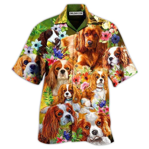 Cavalier King Charles Spaniel Dog The Best Therapy Has Fur And Four Legs - Hawaiian Shirt Jezsport.com