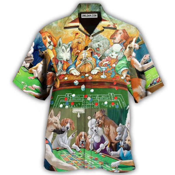 Dog Casino Play So Many Funny - Hawaiian Shirt Jezsport.com