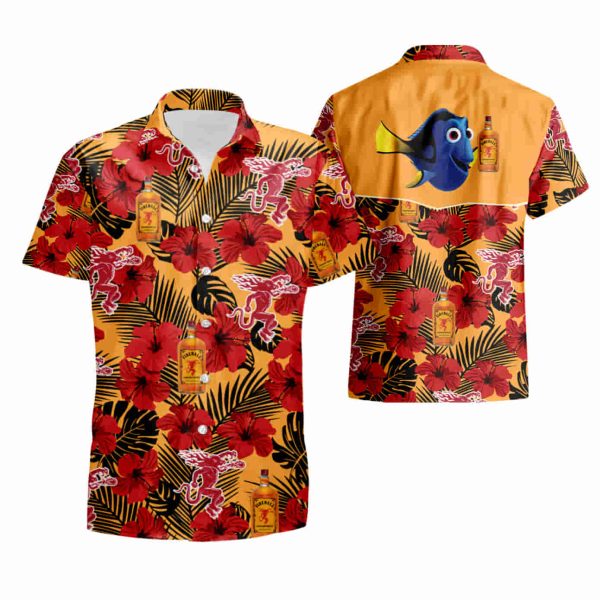 Dory Fireball Cinnamon Whiskey Aop Hawaiian summer shirt Jezsport.com