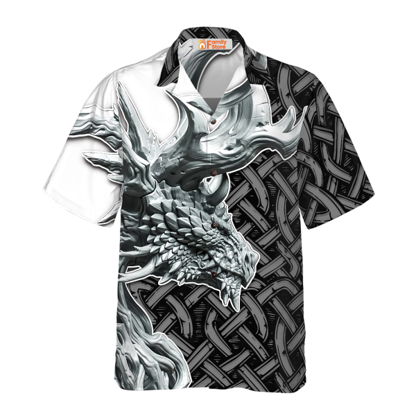 Dragon Celtic Art 3D Hawaiian Shirt Jezsport.com