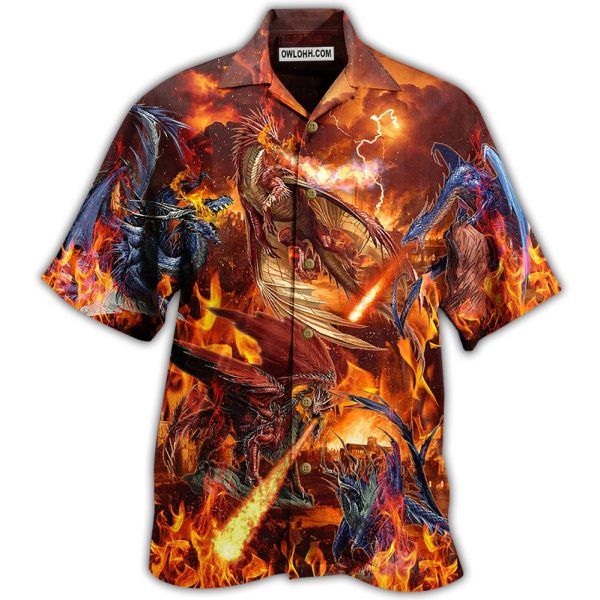 Dragon Fire Combat Amazing - Hawaiian Shirt Jezsport.com