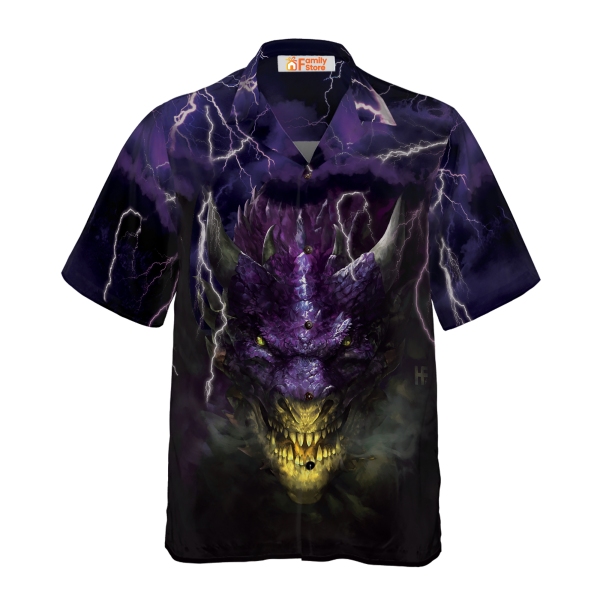 Dragon Head Lightning Hawaiian Shirt Jezsport.com