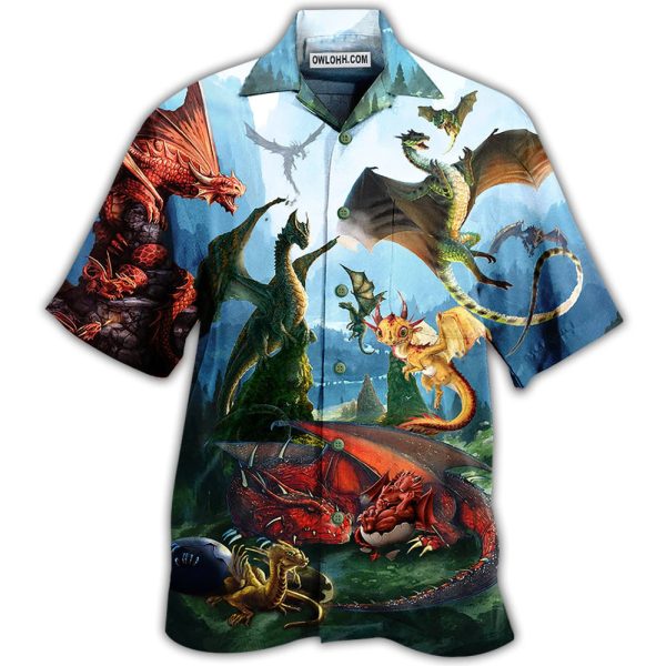 Dragon In The Forest Love Life - Hawaiian Shirt Jezsport.com