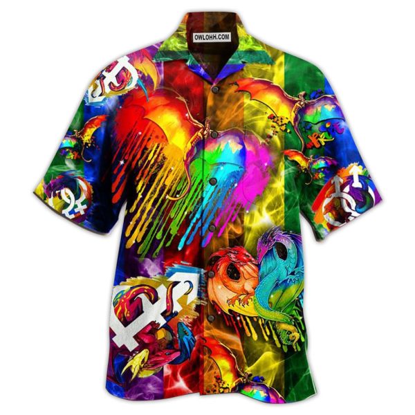 LGBT Dragon Love Life - Hawaiian Shirt Jezsport.com