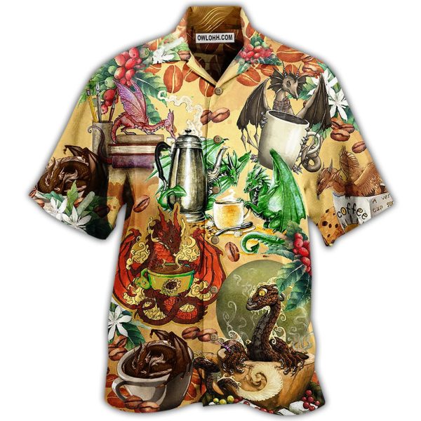 Dragon Love Coffee Every Time - Hawaiian Shirt Jezsport.com