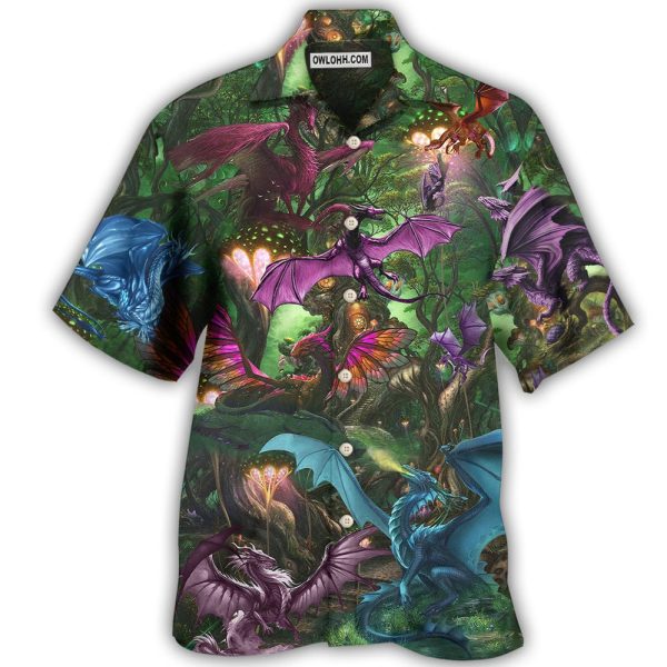 Dragon Love Forest Love Life - Hawaiian Shirt Jezsport.com