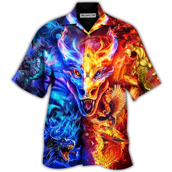 Dragon Fire And Water Love Life - Hawaiian Shirt Jezsport.com