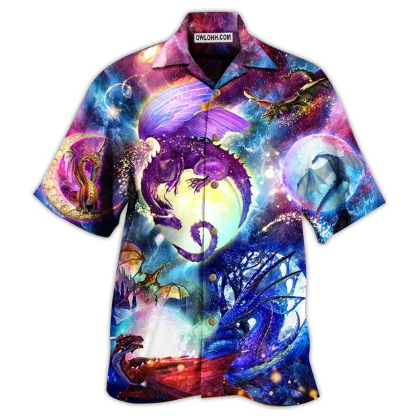 Dragon Love Life Galaxy Sky - Hawaiian Shirt Jezsport.com