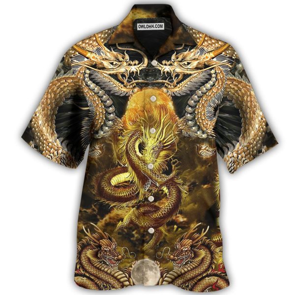 Dragon Love Life To The Moon - Hawaiian Shirt Jezsport.com