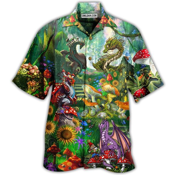 Dragon Mushroom Love Forest - Hawaiian Shirt Jezsport.com