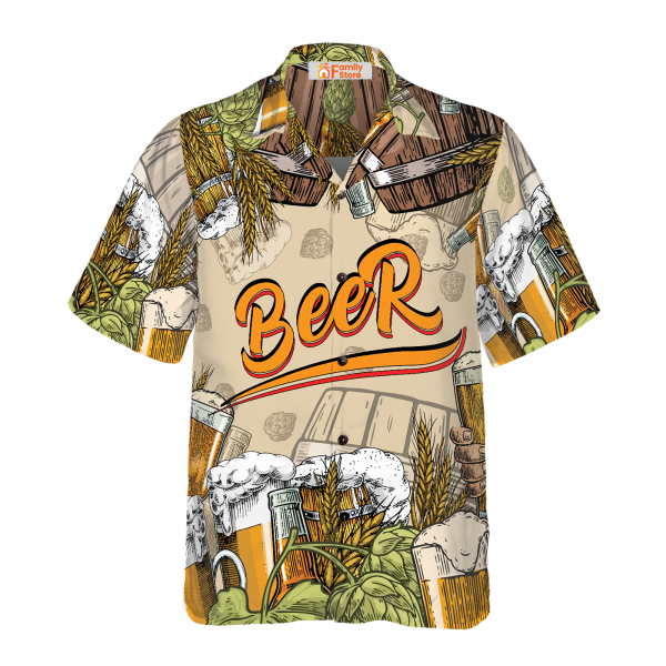 Drinking Beer Hawaiian Shirt Jezsport.com