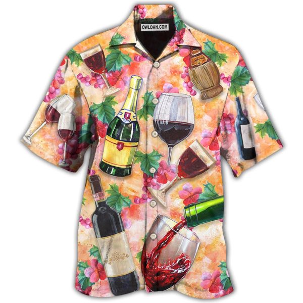 Wine Drinking Wine Colorful Style - Hawaiian Shirt Jezsport.com