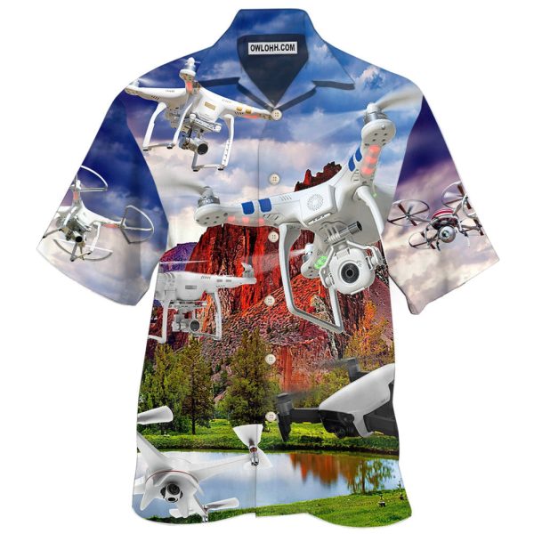 Drone Flying That What I Do In Peace Sky - Hawaiian Shirt Jezsport.com