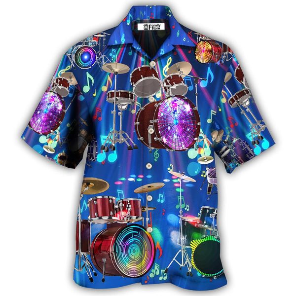 Drum Is My Life Light Neon Style - Hawaiian Shirt Jezsport.com