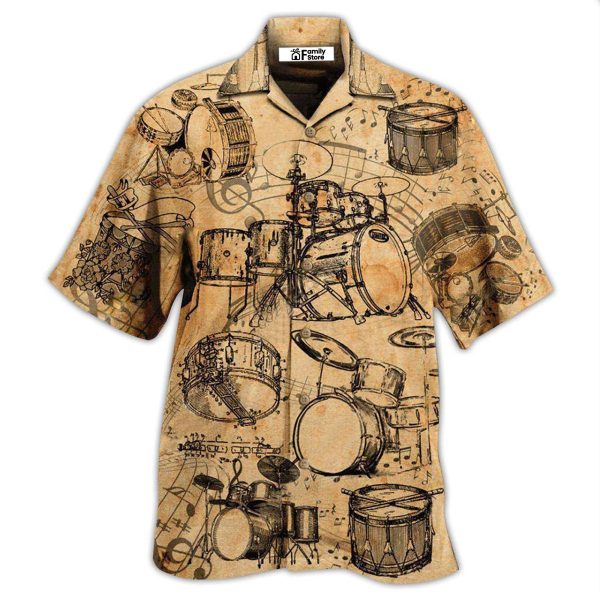 Drum No Life Know Drums Know Life - Hawaiian Shirt Jezsport.com