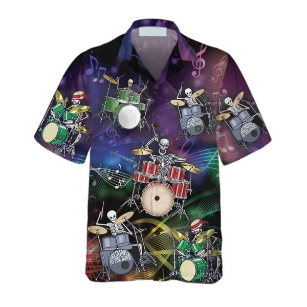 Drummer To The Bone Hawaiian Shirt, Cool Drum Shirt Jezsport.com